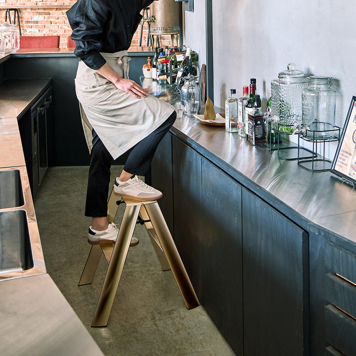 hasegawa | lucano 2 step ladder premium | gold (japan) - LC