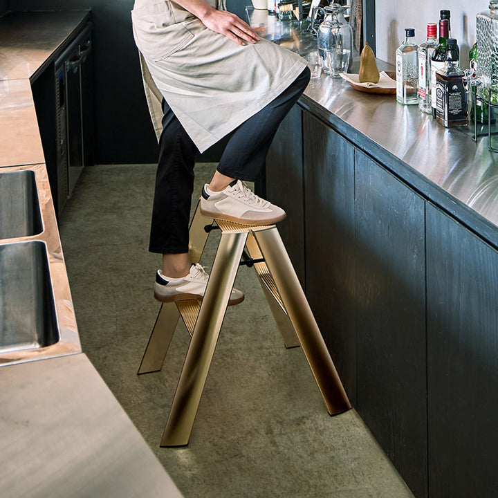 hasegawa | lucano 2 step ladder premium | gold (japan) - LC