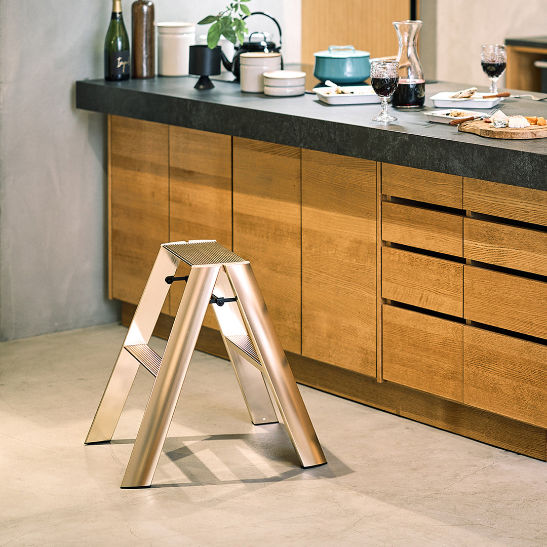 hasegawa | lucano 2 step ladder premium | gold (japan) - LC