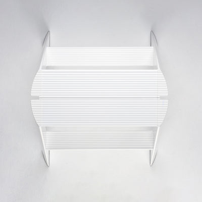 hasegawa | lucano 2 step ladder | white