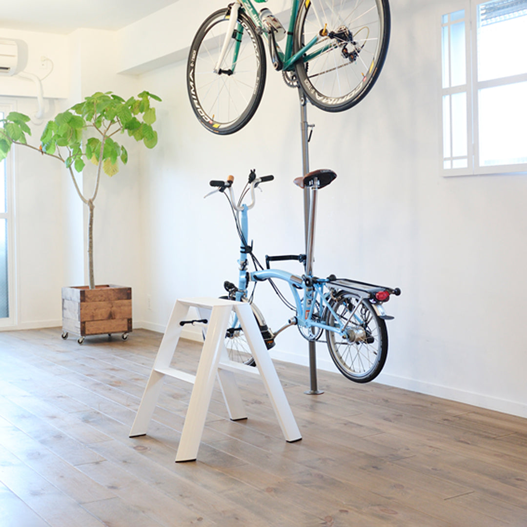 hasegawa | lucano 2 step ladder | white (japan) - LC