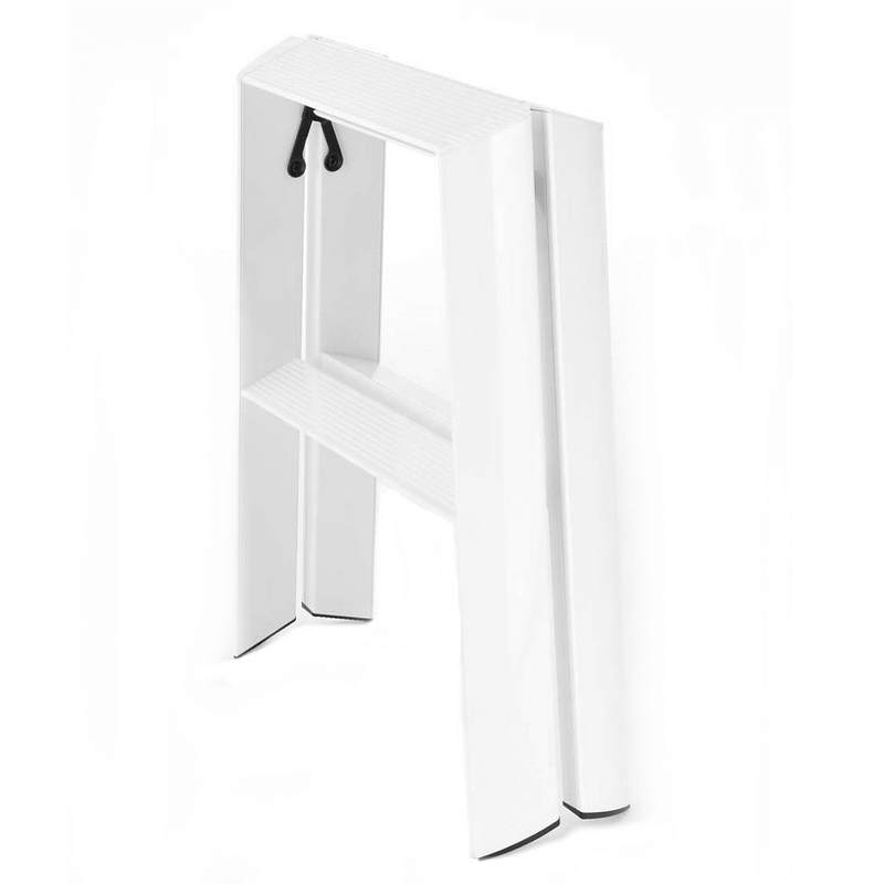hasegawa | lucano 2 step ladder | white