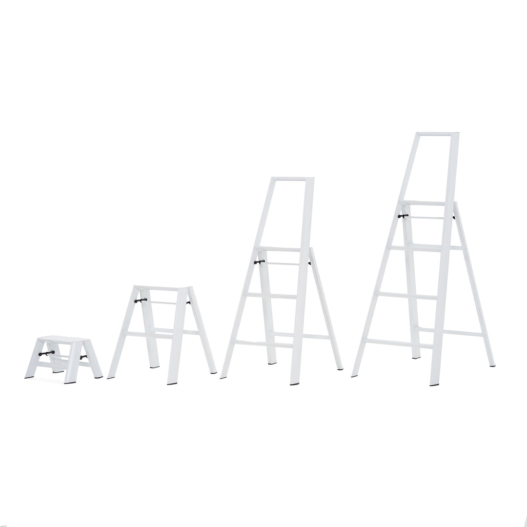 hasegawa | lucano 3 step ladder | white