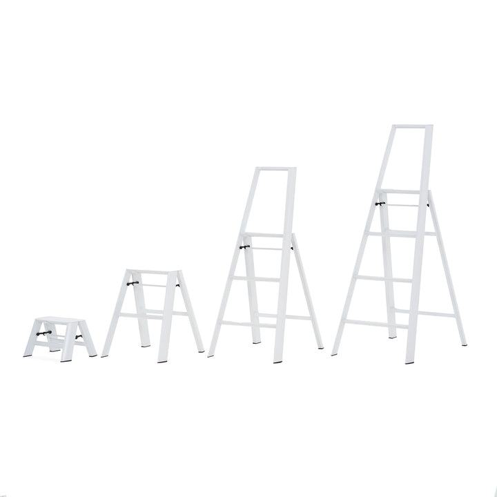 hasegawa | lucano 3 step ladder | white