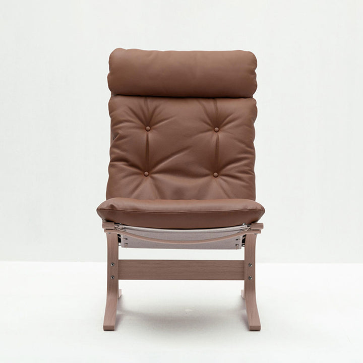lk hjelle | siesta classic 300 chair | high back | oak + rustical tan leather