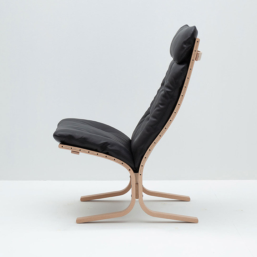 lk hjelle | siesta classic 300 chair | high back | oak + hemsen HA19 leather