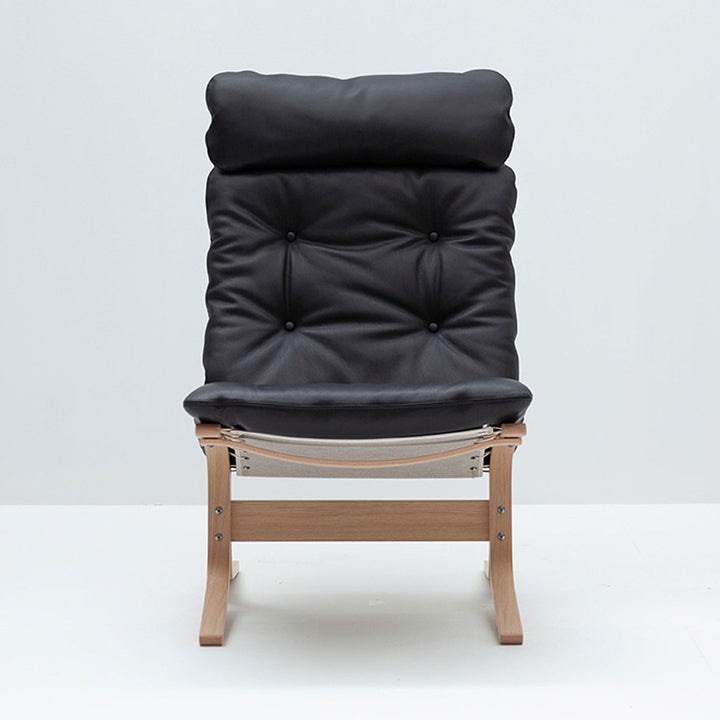 lk hjelle | siesta classic 300 chair | high back | oak + hemsen HA19 leather