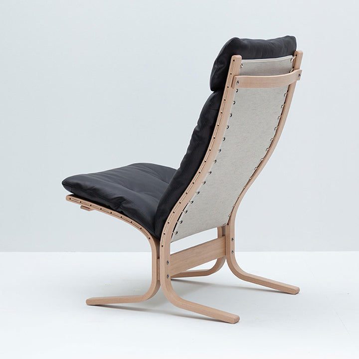 lk hjelle | siesta classic 300 chair | high back | oak + hemsen HA19 leather