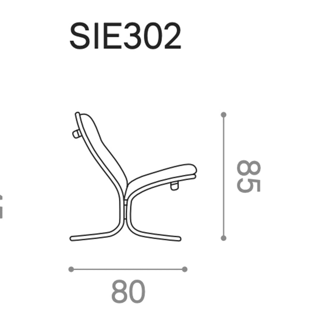 hjelle | siesta classic 302 chair | low back | oak + rustical tan leather