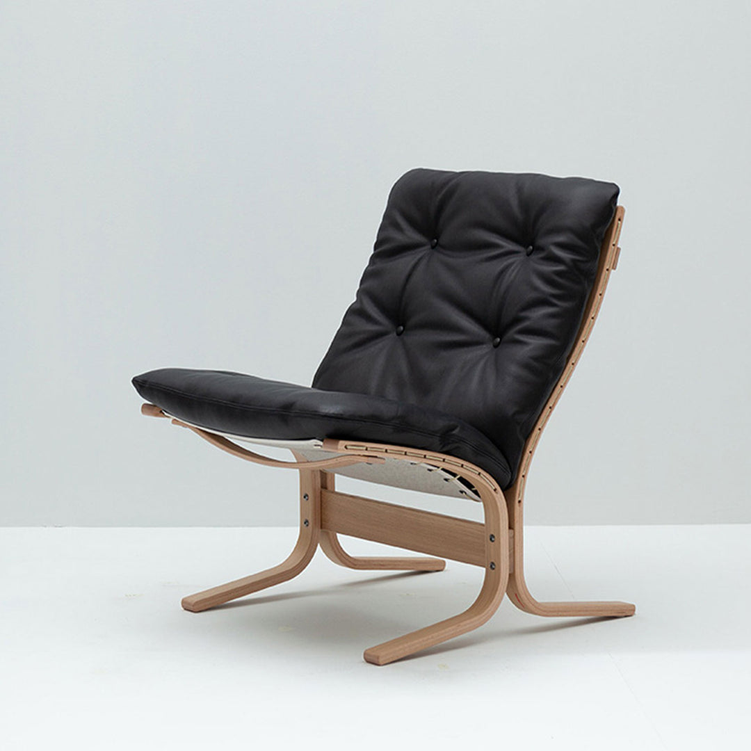 hjelle | siesta classic 302 chair | low back | oak + hemsen HA19 leather