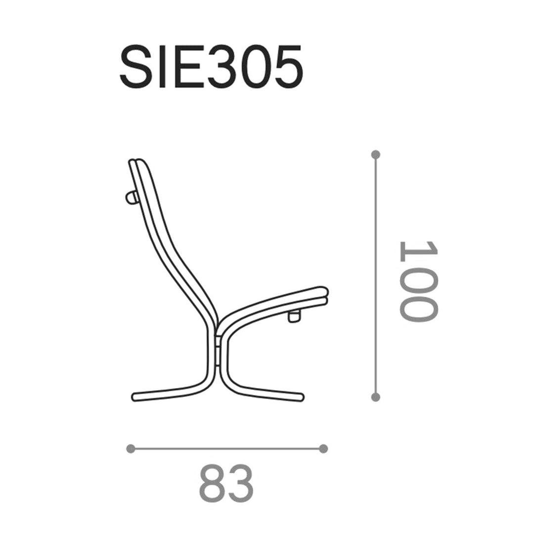 hjelle | siesta fiora 305N chair | high back with neck cushion | oak + rustical tan leather