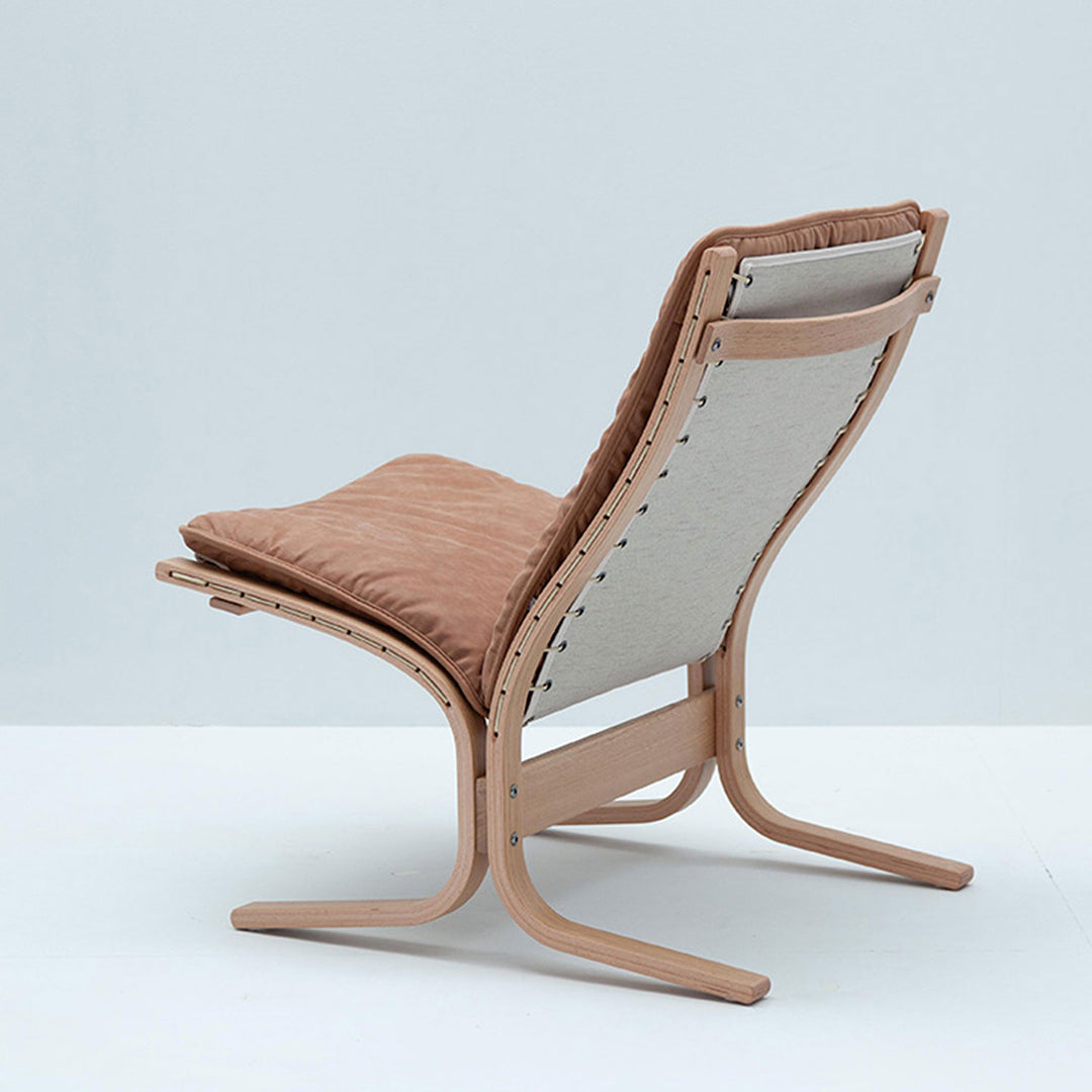 lk hjelle | siesta fiora 307 chair | low back | oak + dunes 21004 leather