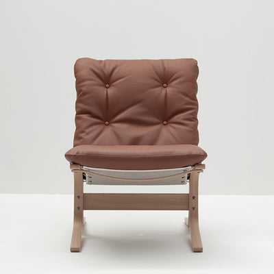 hjelle | siesta classic 302 chair | low back | oak + rustical tan leather