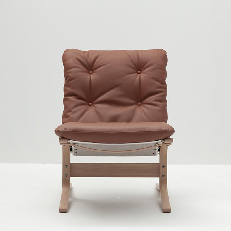 hjelle | siesta classic 302 chair | low back | oak + rustical tan leather