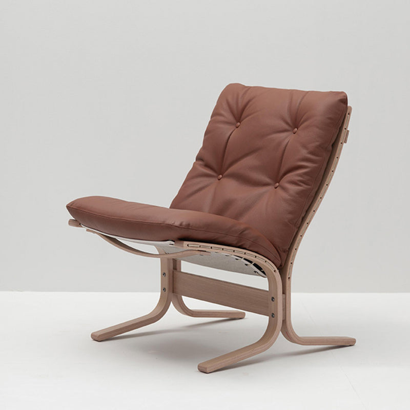 hjelle | siesta classic 302 chair | low back | oak + rustical tan leather