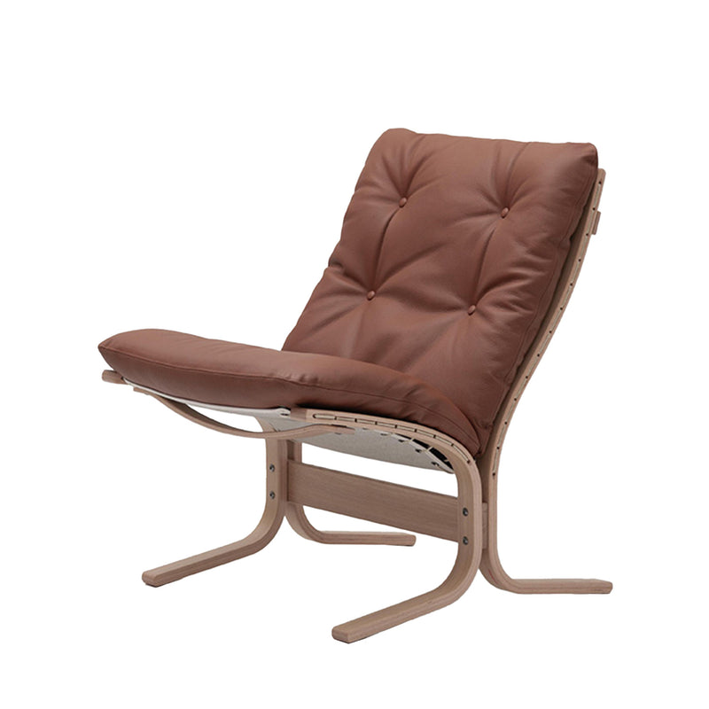 hjelle | siesta classic 302 chair | low back | oak + rustical tan leather