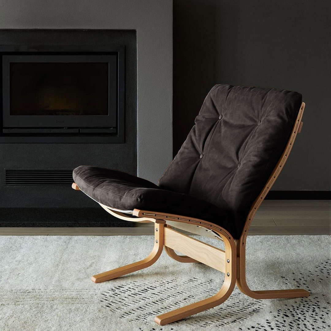 hjelle | siesta classic 302 chair | low back | oak + hemsen HA19 leather