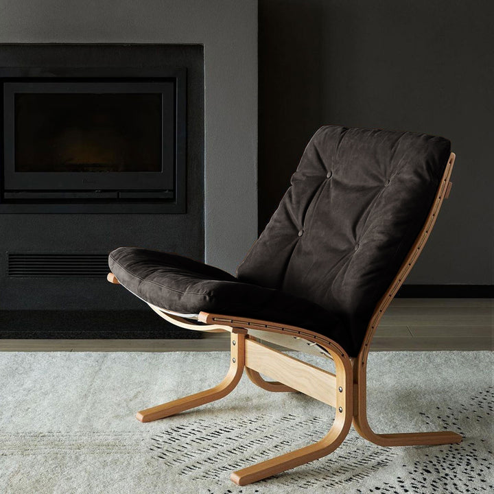 hjelle | siesta classic 302 chair | low back | oak + hemsen HA19 leather