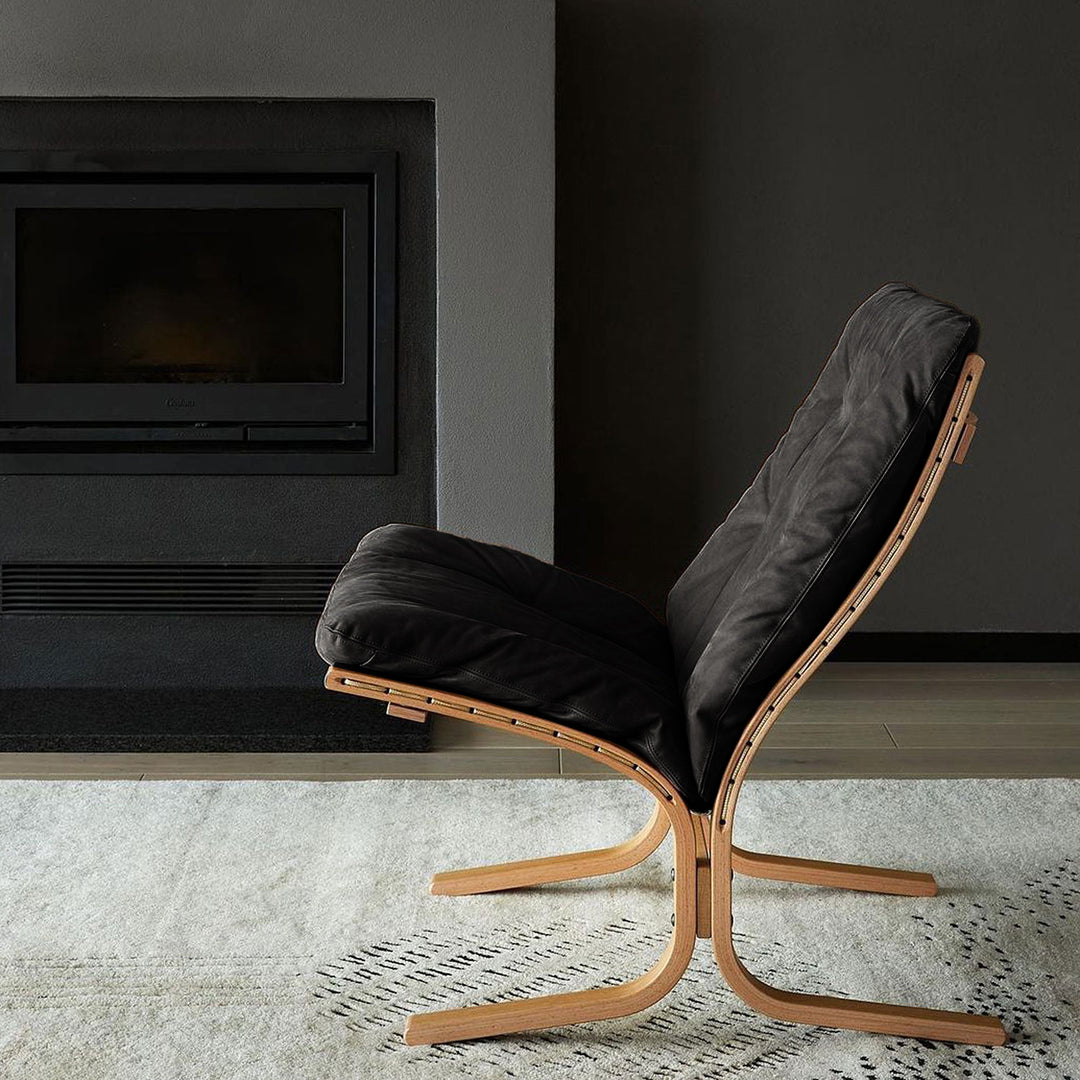 hjelle | siesta classic 302 chair | low back | oak + hemsen HA19 leather