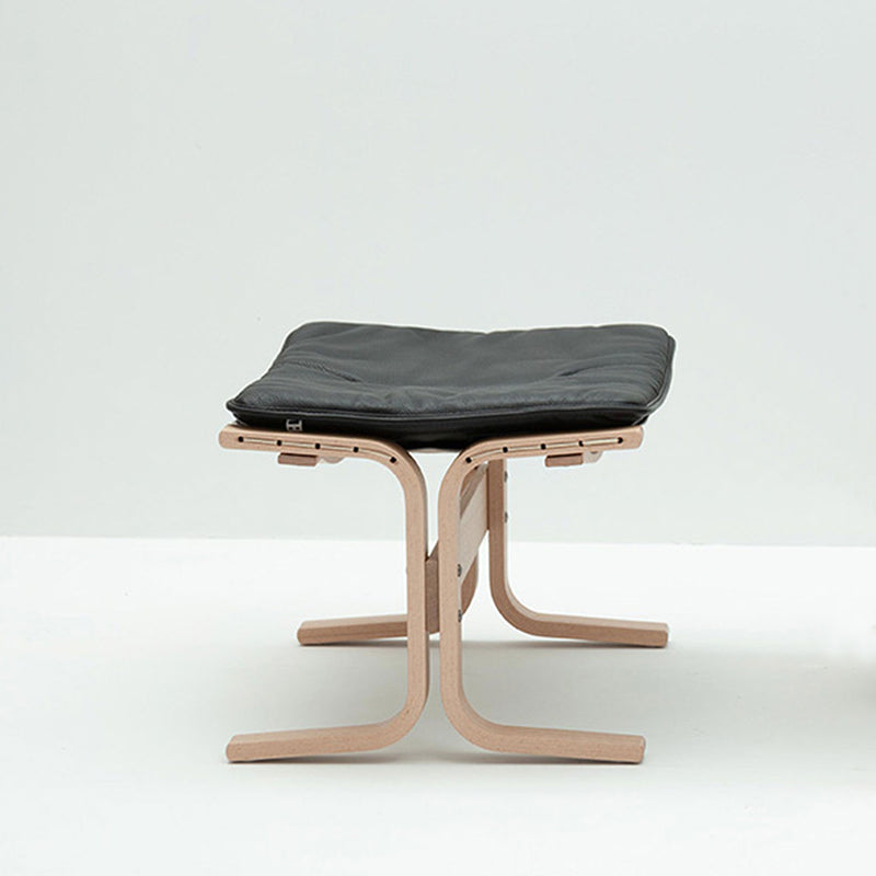 hjelle | siesta fiora 309 footstool | oak + hemsen HA19 leather
