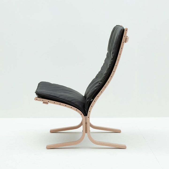 lk hjelle | siesta fiora 305 chair | high back | oak + hemsen HA19 leather