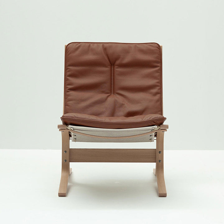 lk hjelle | siesta fiora 307 chair | low back | oak + rustical tan leather