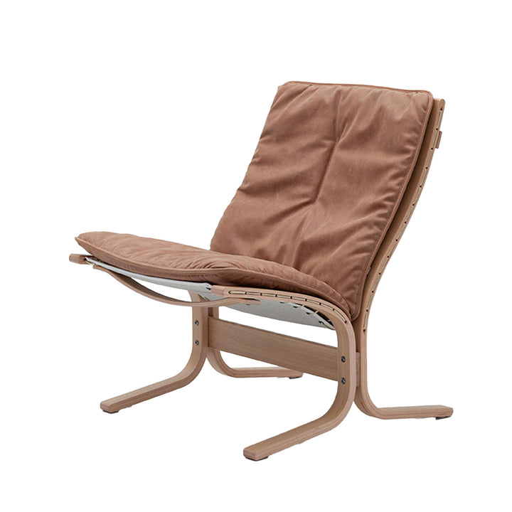 lk hjelle | siesta fiora 307 chair | low back | oak + dunes 21004 leather