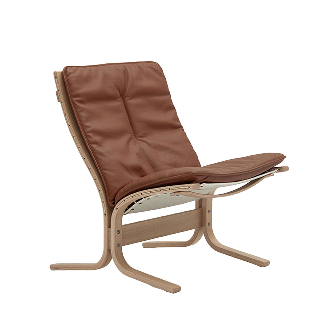 lk hjelle | siesta fiora 307 chair | low back | oak + rustical tan leather