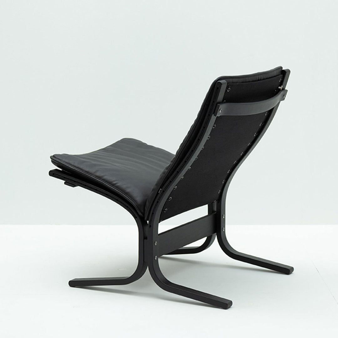 hjelle | siesta fiora 307 chair | low back | black oak + hemsen HA19 leather