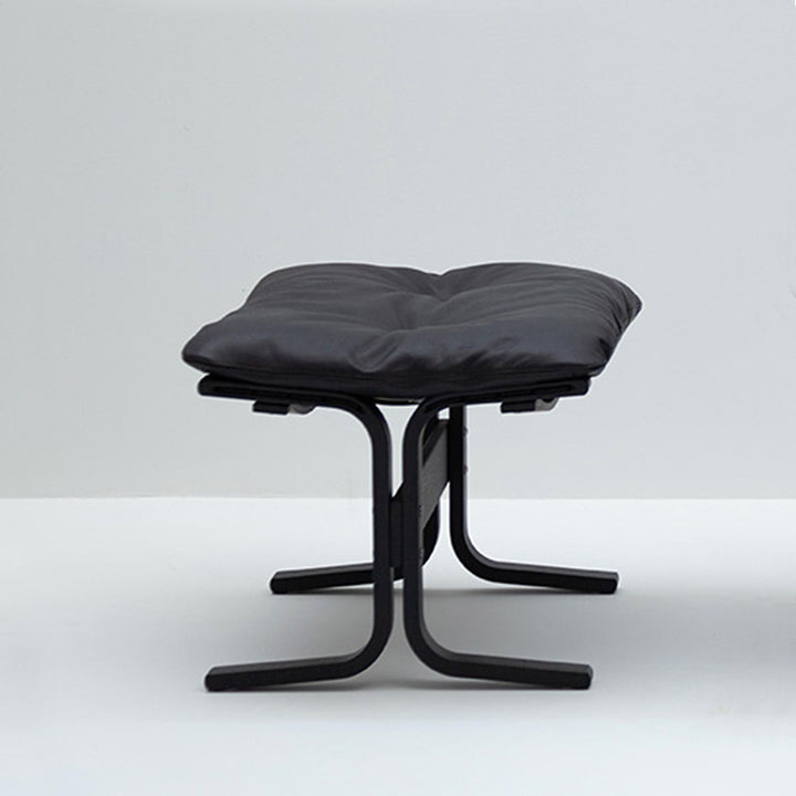 hjelle | siesta classic 304 footstool | black oak + hemsen HA19 leather
