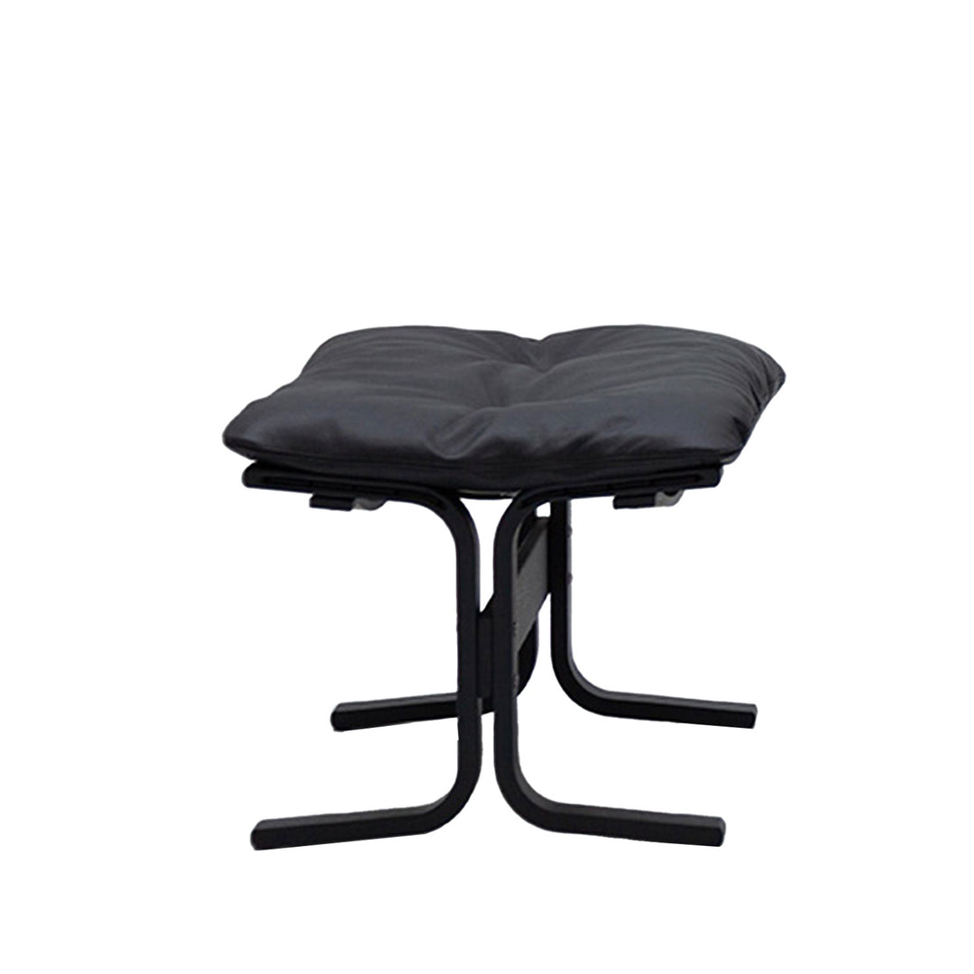 hjelle | siesta classic 304 footstool | black oak + hemsen HA19 leather