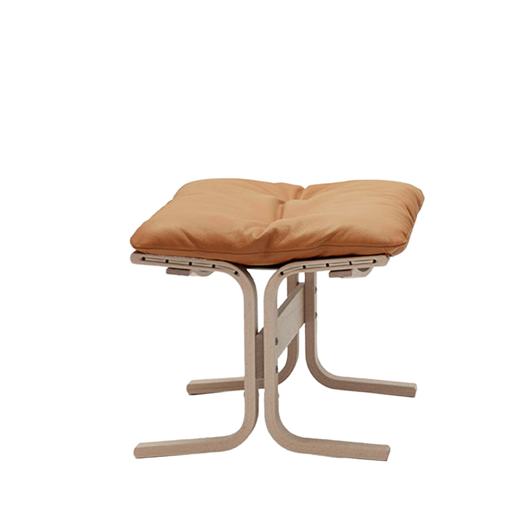 lk hjelle | siesta classic 304 footstool | oak + vintage cognac 413