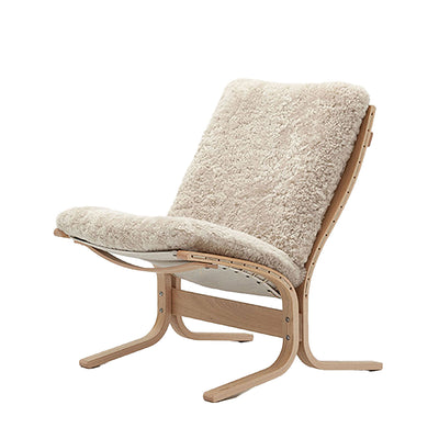 hjelle | siesta ovis 302OV chair | low back | oak + moonlight sheepskin