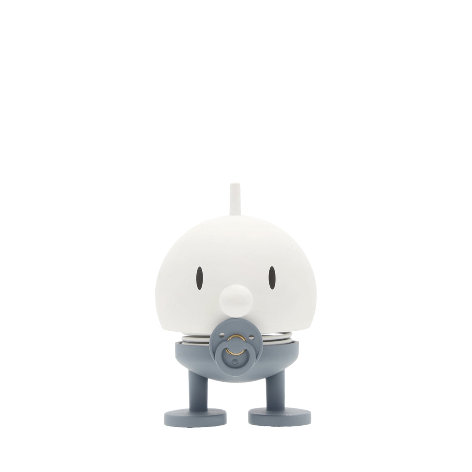 Hoptimist Baby Thunder Bumble - Giocattolo A Molla - Design Danese 1968 - Bianco, Plastica