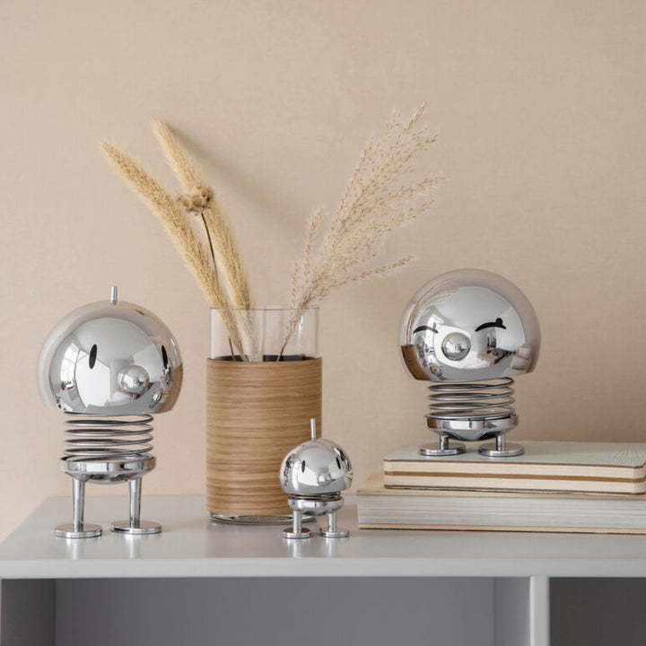 hoptimist | cordless led lamp | chrome large