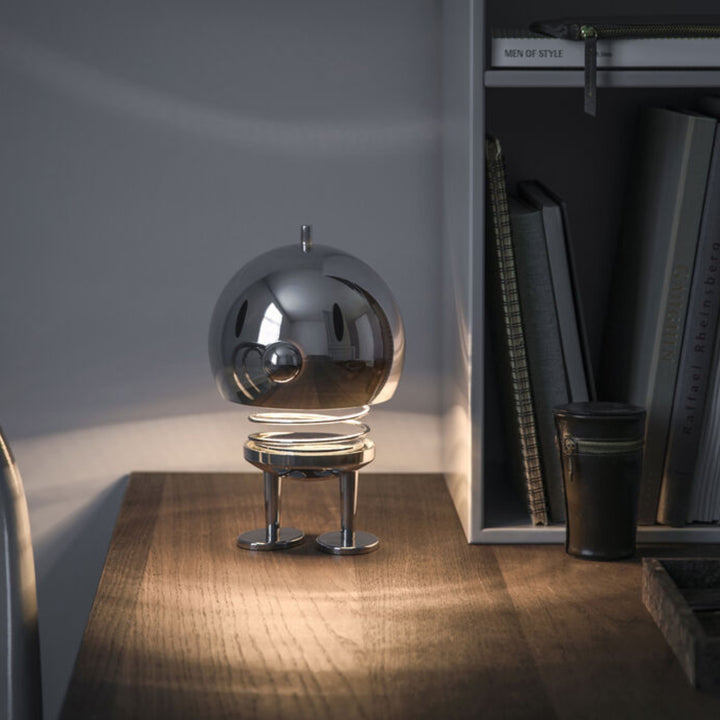 hoptimist | cordless led lamp | chrome x-large
