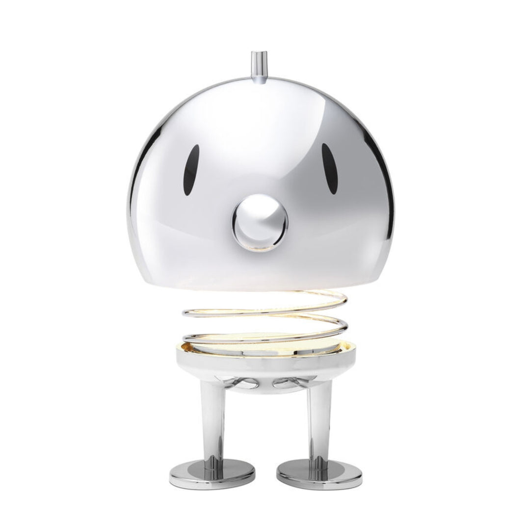 hoptimist | cordless led lamp | chrome x-large