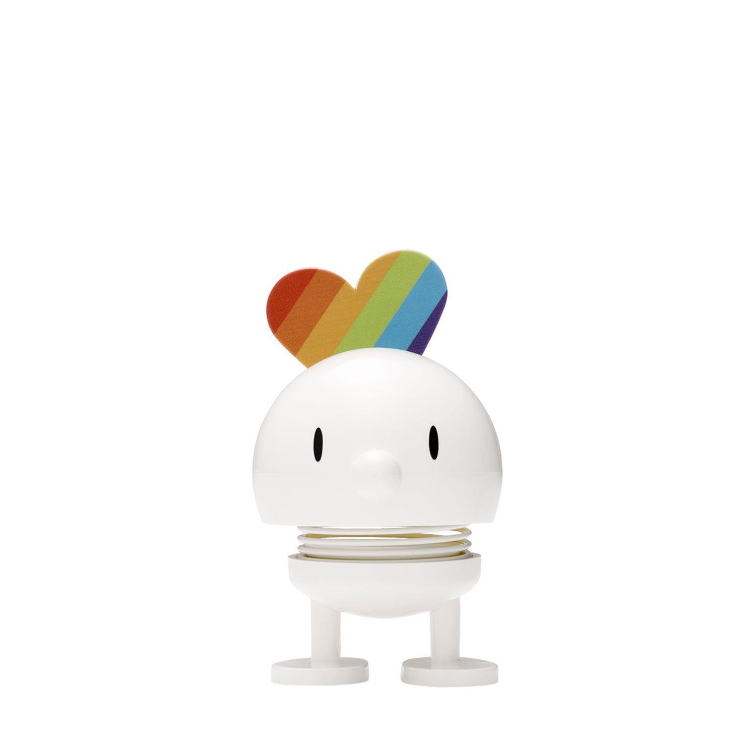 Hoptimist Bumble LOVE white: Dekorationsfigur aus hochglanz Kunststoff