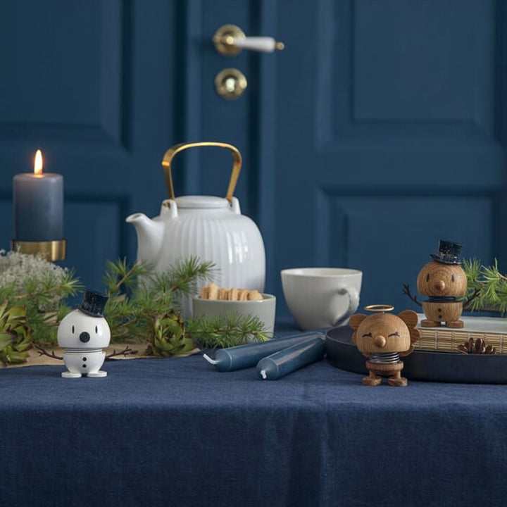 hoptimist | snowman | medium | white + blue