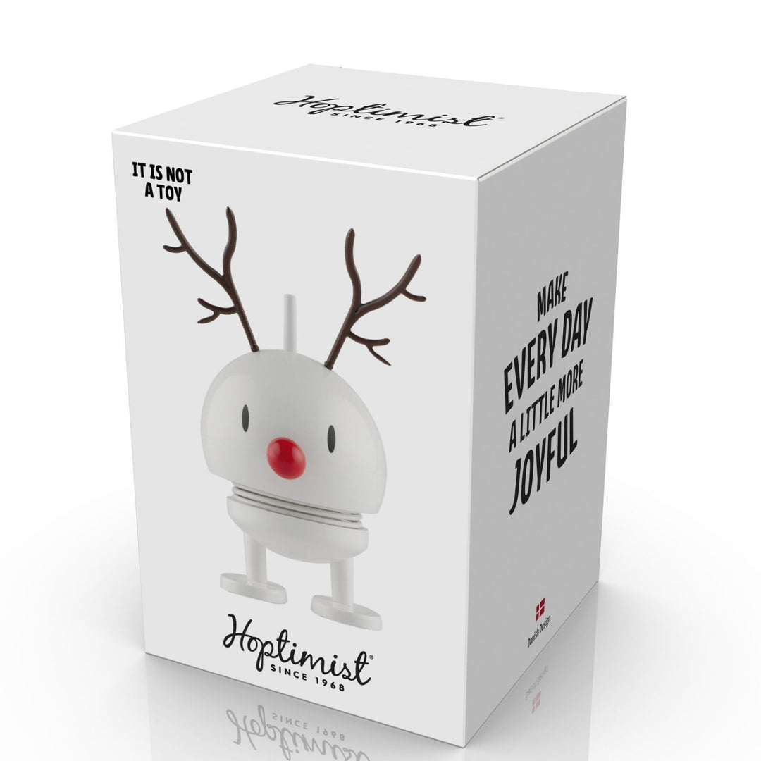 hoptimist | reindeer bumble | white small