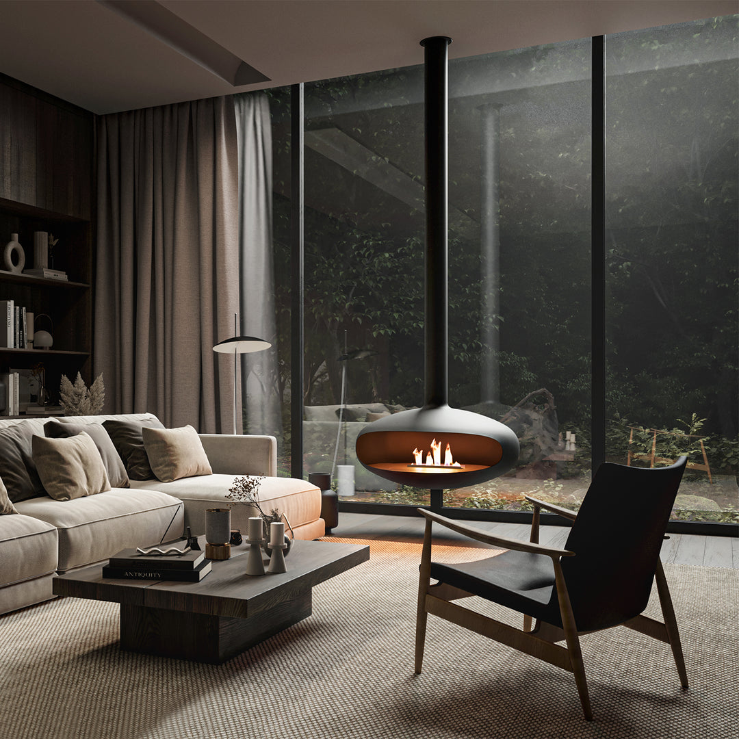 PARTS: icon fires | the iconic 900 hanging fireplace | extension pole 100cm