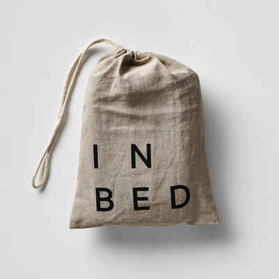 in bed | linen duvet cover | king | charcoal - LC