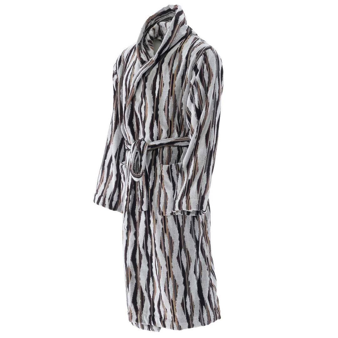 innate collection | ripple bath robe - dark