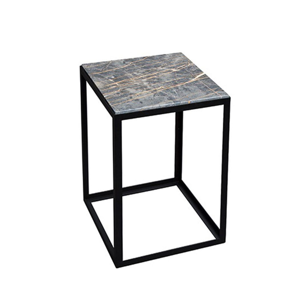janua | sc 54 side table | black + gold limestone