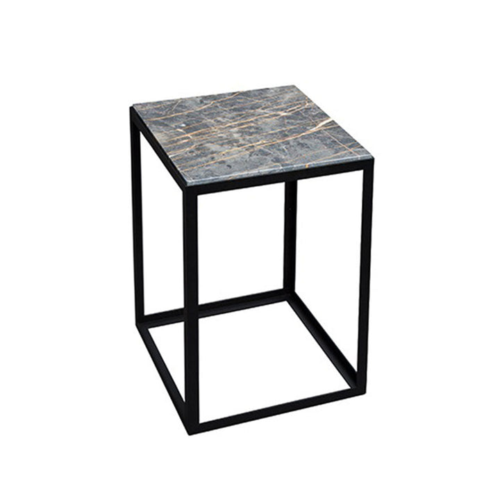 janua | sc 54 side table | black + gold limestone