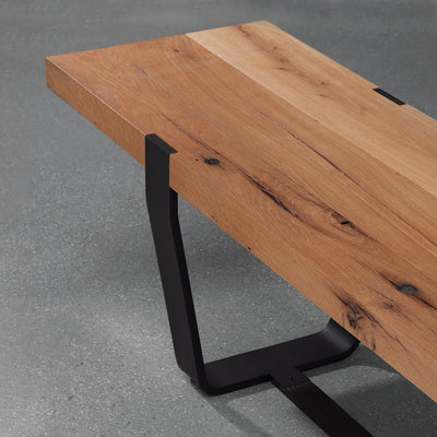 janua | bb 12 clamp bench | oiled vintage oak | 220x43cm