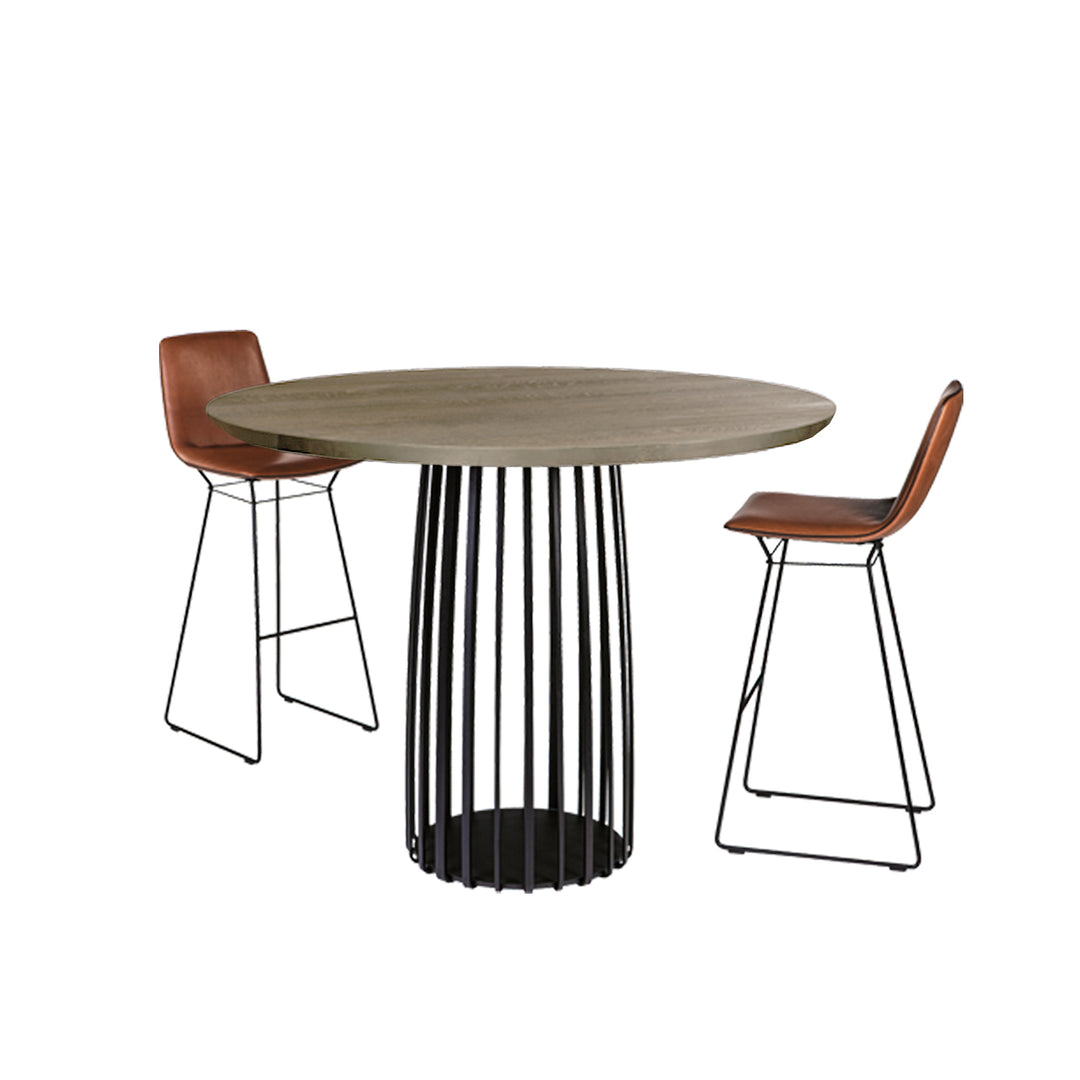 janua | bc 07 basket table high | white smoked oak