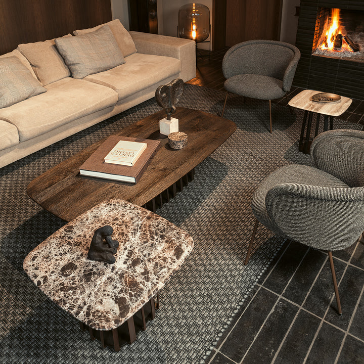 janua | bc 09 basket coffee table rectangular | anthracite smoked oak + black base