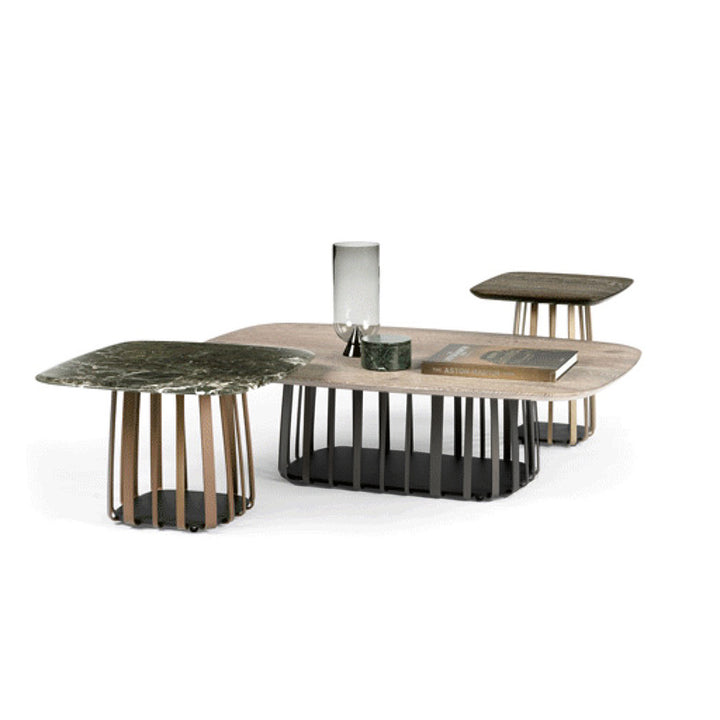 janua | bc 09 basket coffee table rectangular | white smoked oak + black base