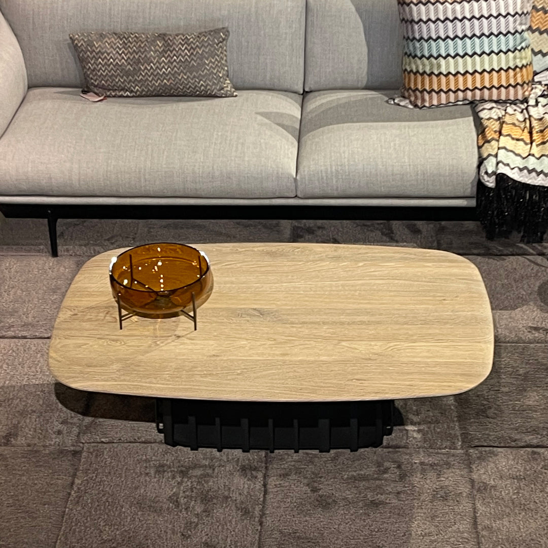 janua | bc 09 basket coffee table rectangular | white smoked oak + black base